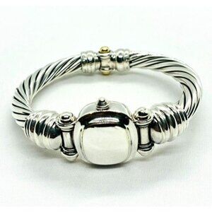 David Yurman Hinge Watch Case Bangle Bracelet 925 585 14k 5.75"